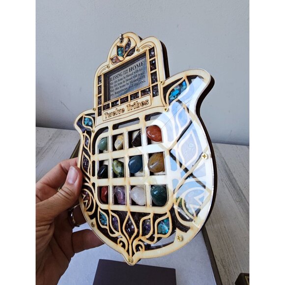 Karma luck holy Land high priest 12 tribes bless home hanging Stone Crystal uniq - Picture 4 of 8